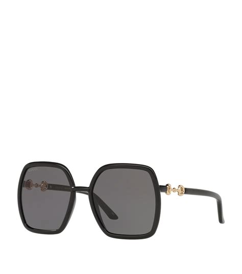 gucci 61mm square sunglasses|gucci sunglasses horsebit.